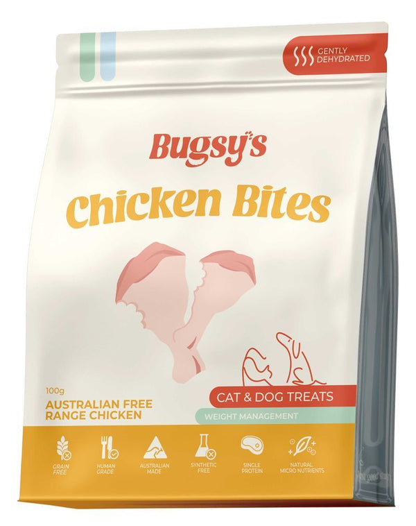 BUGSYS CHICKEN BITES 100G