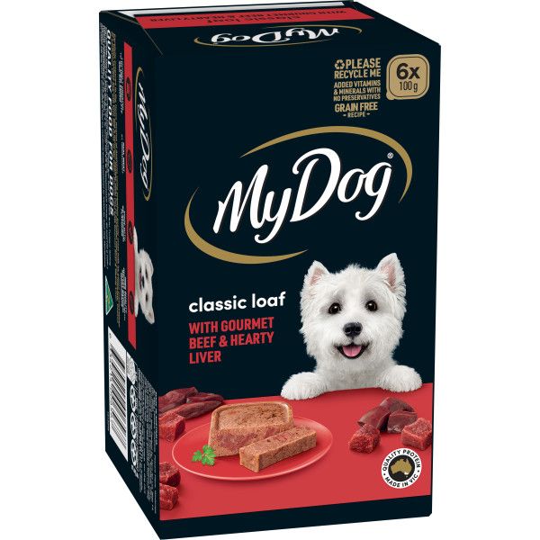 MY DOG WET BEEF & LIVER SVMS 100G 1X6PK