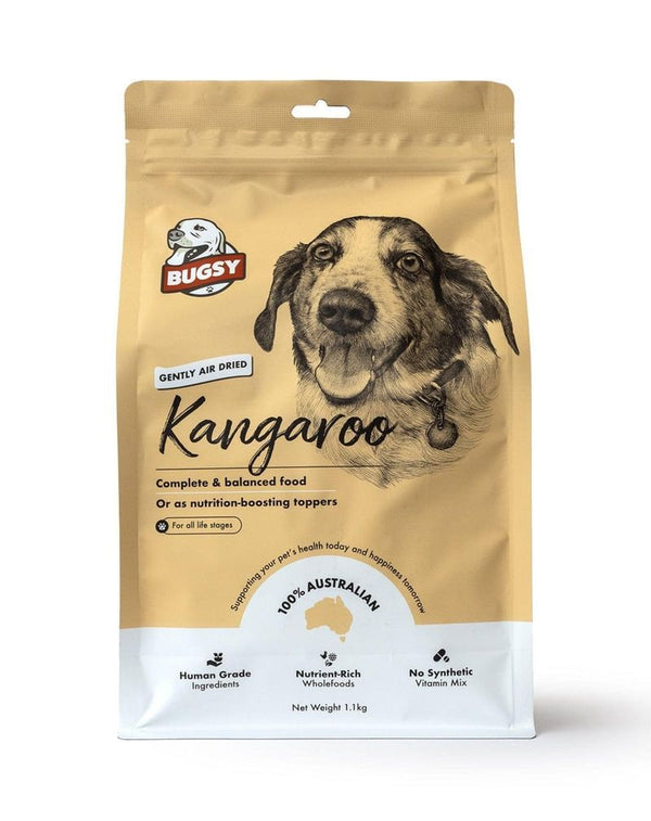 BUGSYS AIR-DRIED COMPLETE DIET FOR DOGS KANGAROO 1.1KG