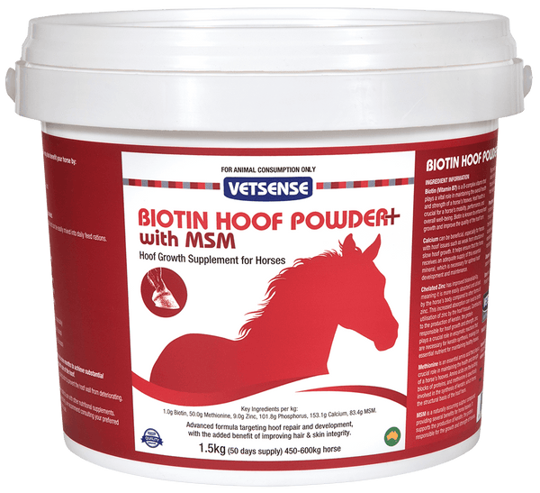 VETSENSE BIOTIN HOOF POWDER + MSM 1.5KG
