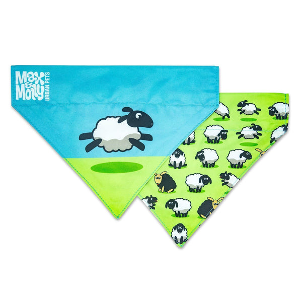 MAX & MOLLY BANDANA FOR CATS & DOGS - BLACK SHEEP - LG