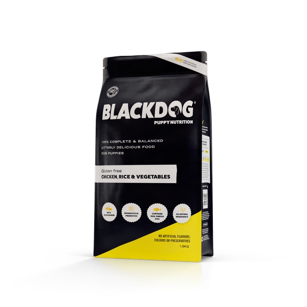 BLACK DOG PUPPY CHICKEN & RICE 1.5KG