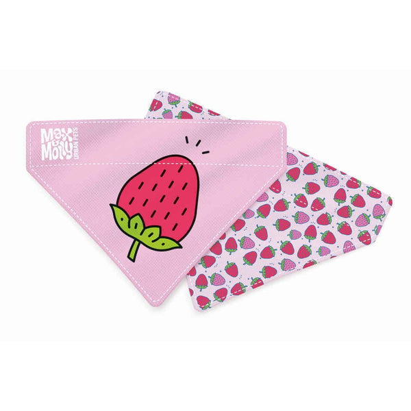 MAX & MOLLY BANDANA FOR CATS & DOGS - STRAWBERRIES - LG