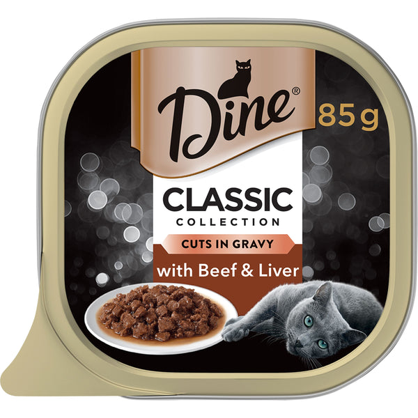DINE WET BEEF & LIVER IN RICH GRVY 85G 14PK(OM14)