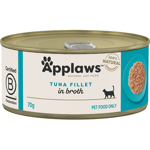 APPLAWS CAT TIN TUNA FILLET 70G 24PK (OM24)