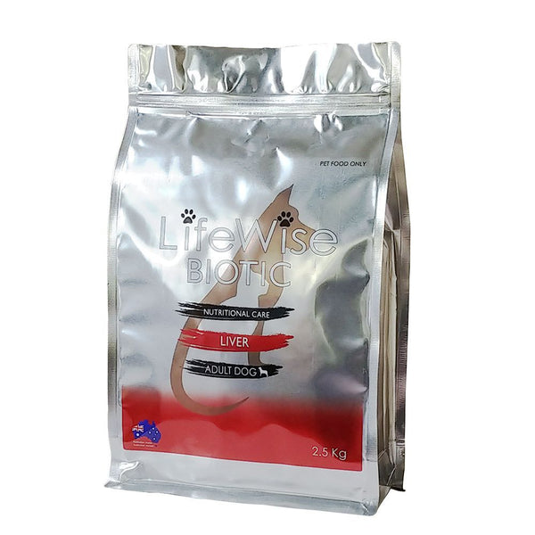 LIFEWISE BIOTIC LIVER WITH CHICKEN BARLEY AND VEG 2.5KG