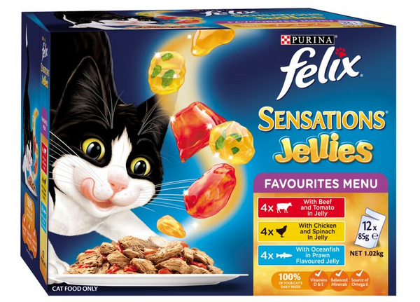 FELIX SENSATIONS FAVOURITES MENU 12X85G