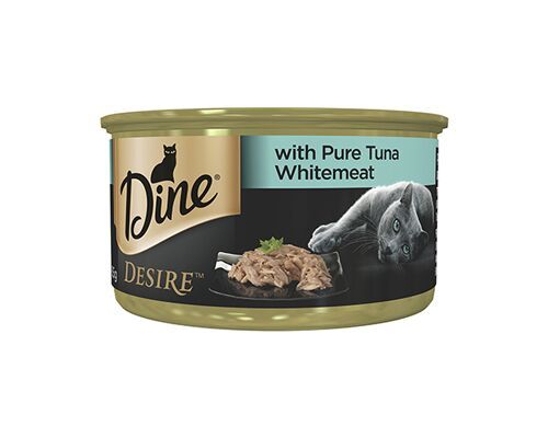 DINE WET DESIRE PURE TUNA WHMEAT 85G 24PK(OM24)