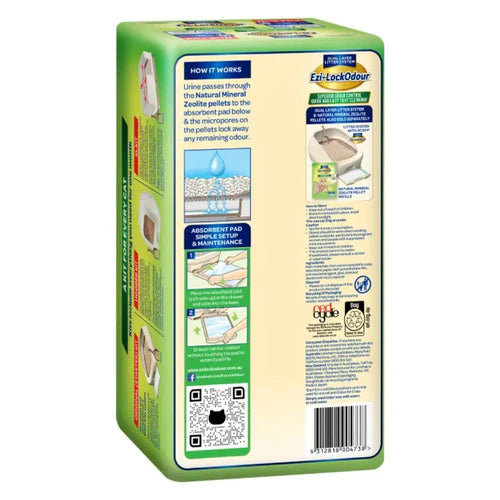 ezi-lockodour cat litter system absorbant cat pads 10