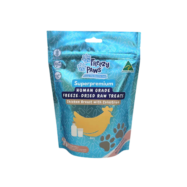 Freezy Paws Chicken Breast with Colostrum Training Treats 80g 