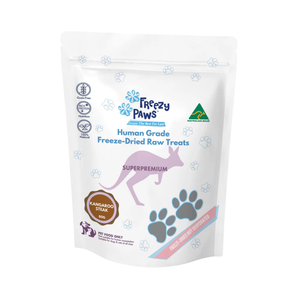 Freezy Paws Freeze-Dried Kangaroo Meat Treats 80g