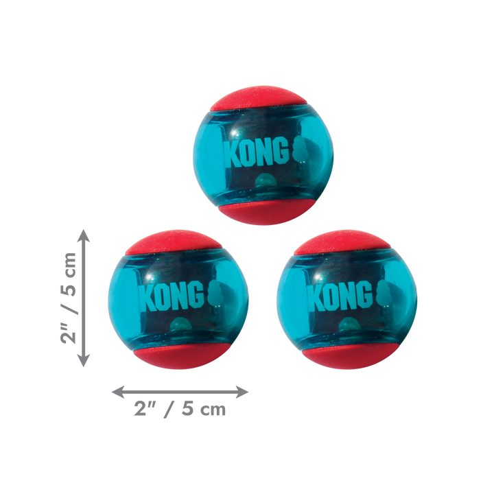 kong squeezz action ball red small