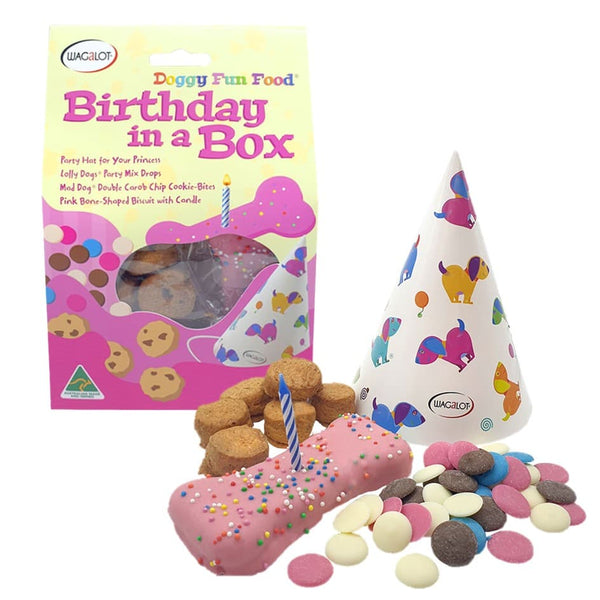 Doggy Fun Food Birthday in a Box Pink