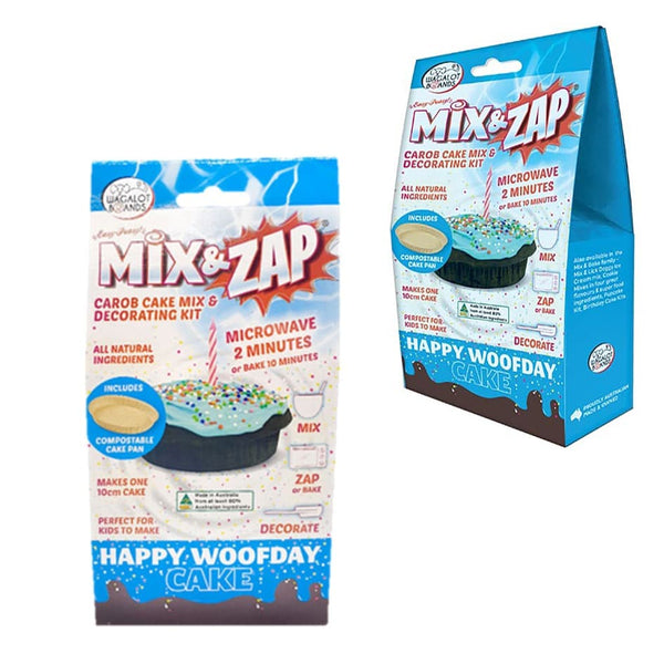 Mix & Zap Woofday Birthday Cake Mix Blue