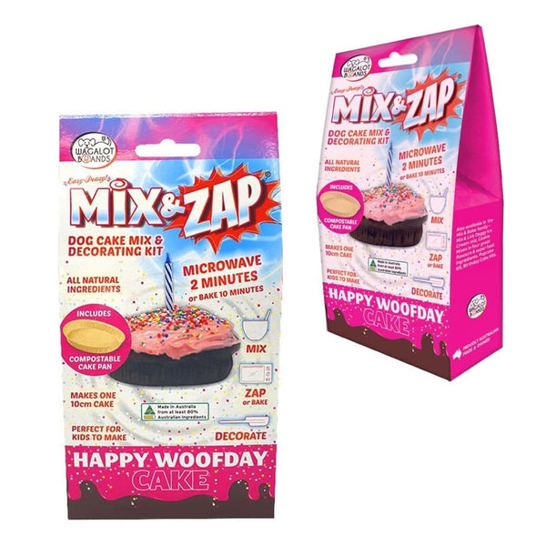 Mix & Zap Woofday Birthday Cake Mix Pink