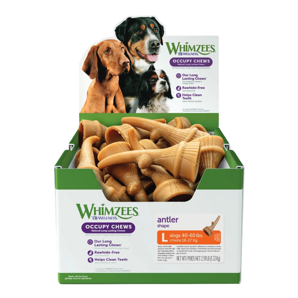 Whimzees Occupy Antlers L Bulk Box (22/Box)