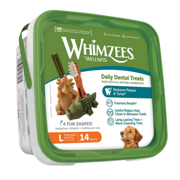 Whimzees Variety Value Box Toothbrush (L, 14 Pack)